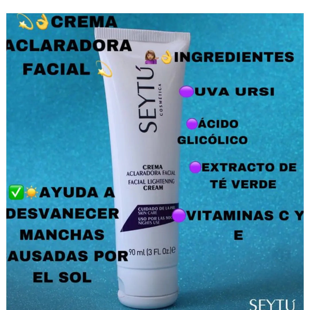 CREMA ACLARADORA CON VITAMINAS C y E